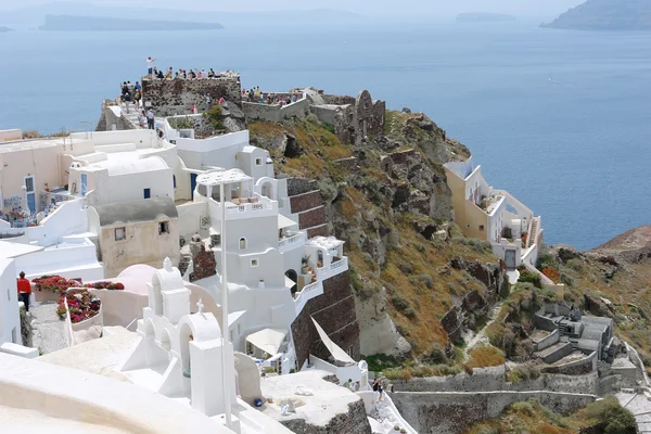 Ancienne forteresse sur l'île de Santorin . — Photo