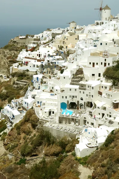 Architettura sull'isola di Santorini . — Foto Stock