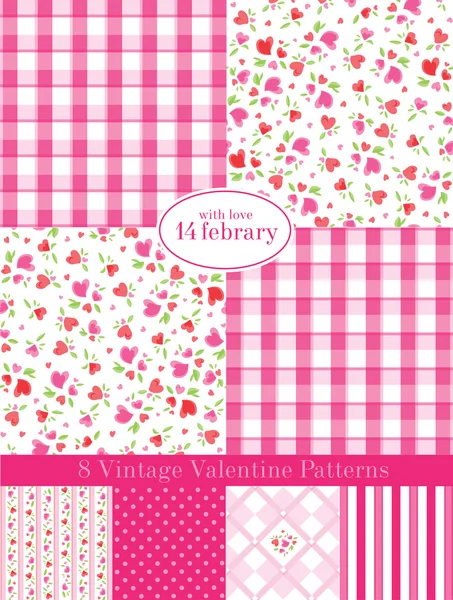 Vintage Sevgililer desenleri