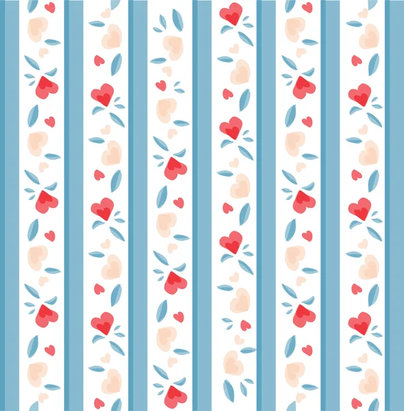 Vintage Valentine Pattern — Stock Vector