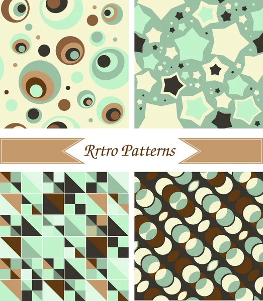 Retro patterns — Stock Vector