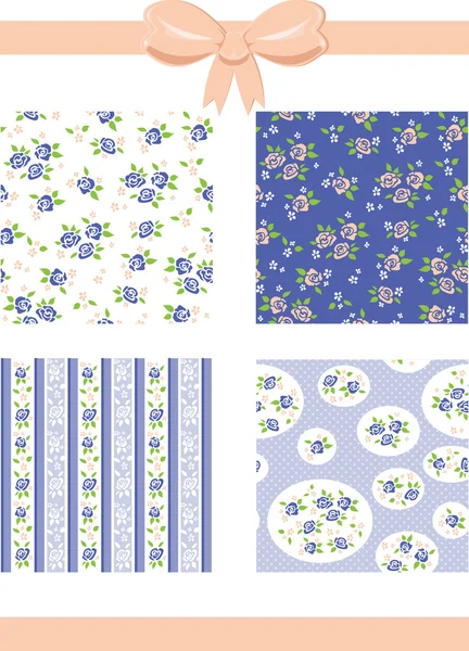 Rose patterns — Stock Vector