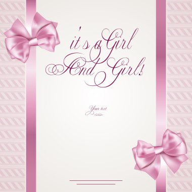 Bebek anonsu kartı.