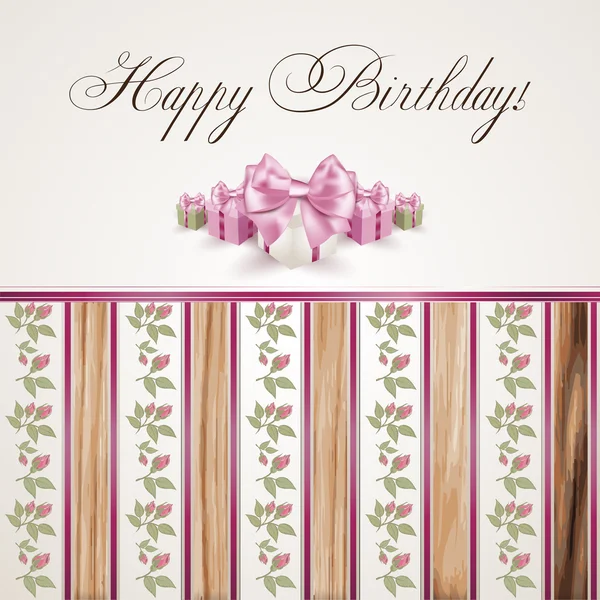 Carte d'anniversaire — Image vectorielle