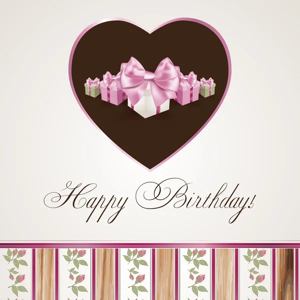 Carte d'anniversaire — Image vectorielle