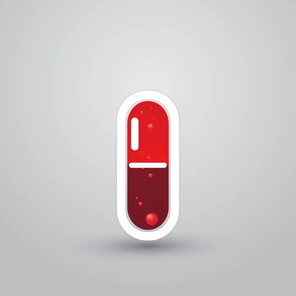 Pill Capsule — Stock Vector