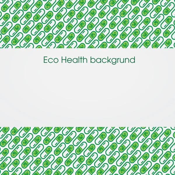 Eco Health Background — Stock Vector