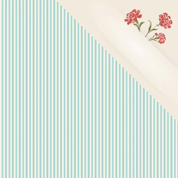 Vintage carnations background — Stock Vector