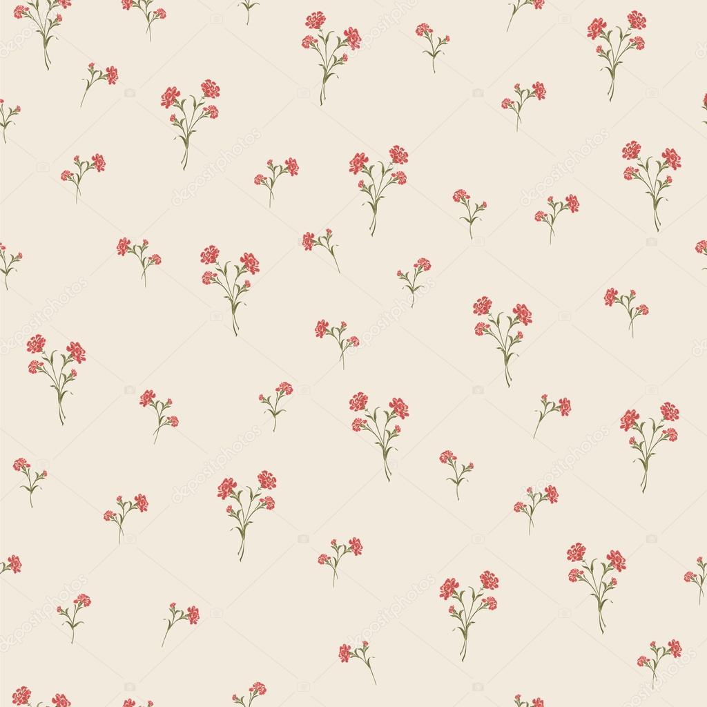 Vintage carnations pattern