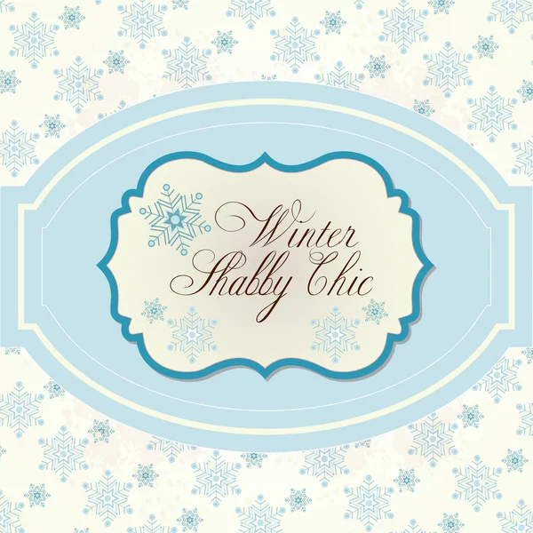 Kış arka planda shabby chic