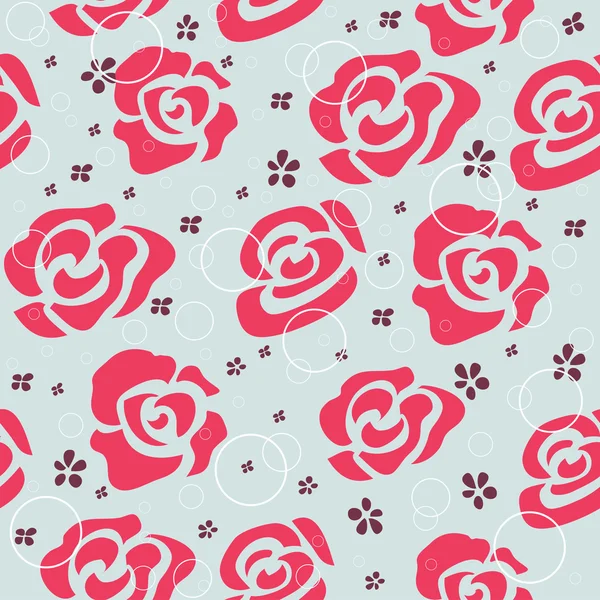 Vintage motif rose — Image vectorielle