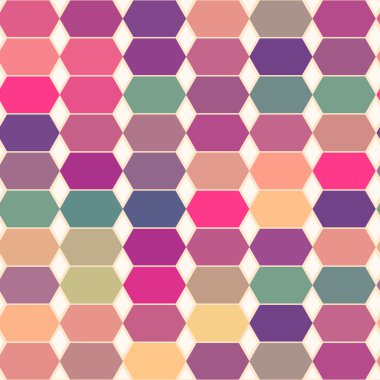 Retro desen geometrik şekiller.