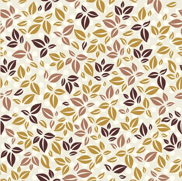 Autumn seamless pattern with leaves — Stock Vector