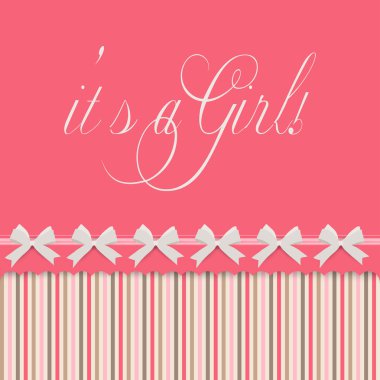 bebek duyuru kartı.