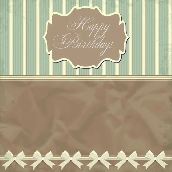 Doğum günü kartı — Stok Vektör