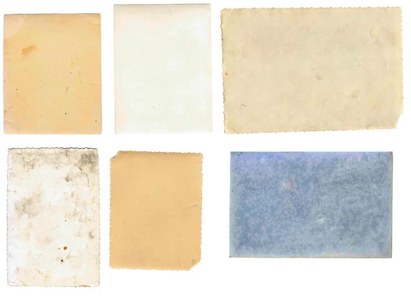 çeşitli eski kağıt sayfalarının bir dizi.
