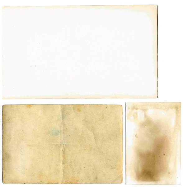 Set of various old paper sheets. — Stock Photo, Image