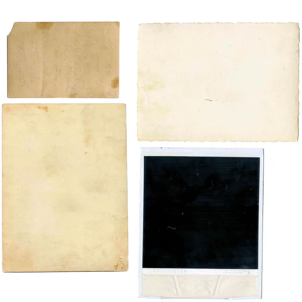 çeşitli eski kağıt sayfalarının bir dizi.