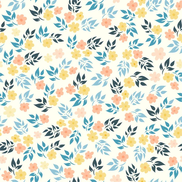 Motif floral sans couture — Image vectorielle