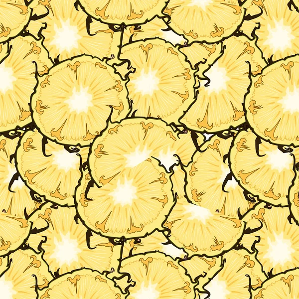 Pineapple pattern — Stock Vector