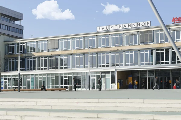 Nádvoří Kassel Hauptbahnhof (Kulturbahnhof) — Stock fotografie