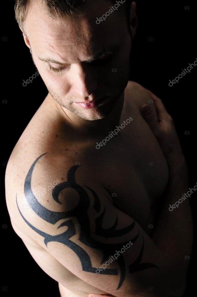 Portrait of a man with tattoos Stock Photo by ©runzelkorn 19951675 Portrait of a man with tattoos Stock Photo by ©runzelkorn 19951675