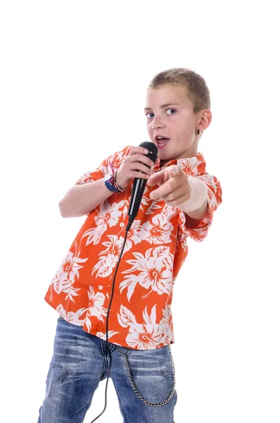 Young singer — Stock Photo, Image