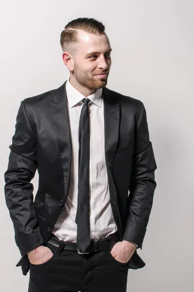 Man with tie smiling — Stock Photo, Image