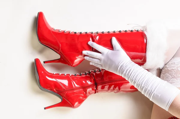 Red boots — Stock Photo, Image