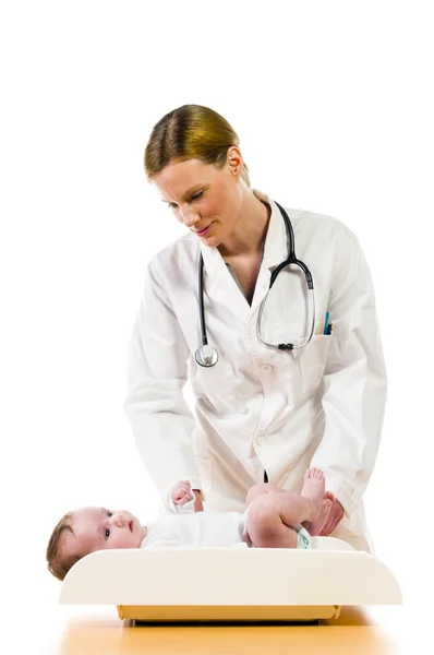 Check babys weight — Stock Photo, Image