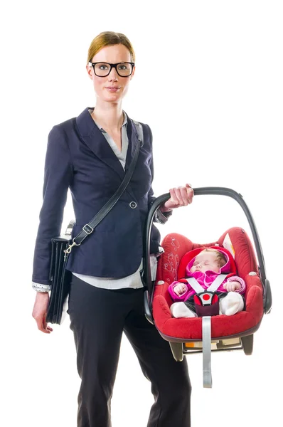 Mamma och baby seat — Stockfoto