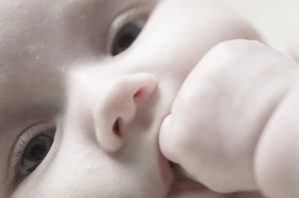 Doce littel Baby Close Up — Fotografia de Stock