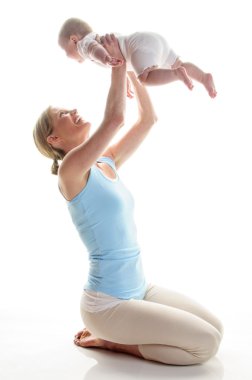 postnatal exercises clipart