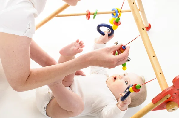 Mother playing with baby girl — Stock Photo, Image