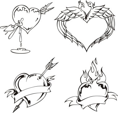 yürekleri sevgi tasarımları