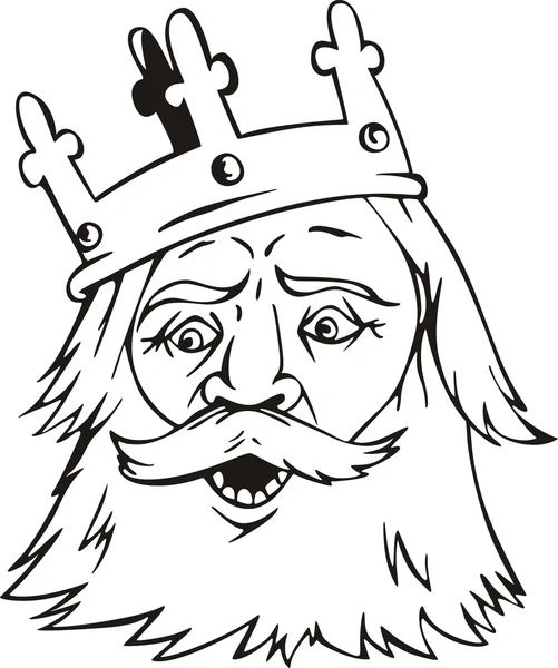 Head of king — Stock Vector