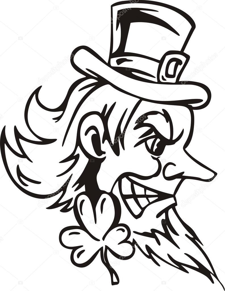 Head of Leprechaun   Stock Vector  rorius 12019553