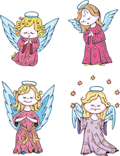 Kids angels — Stock Vector