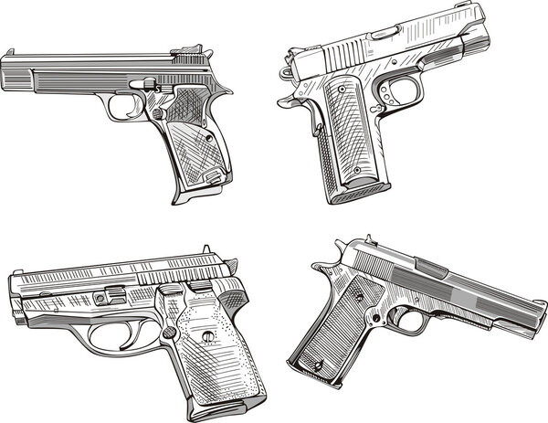 Наброски пистолетов
