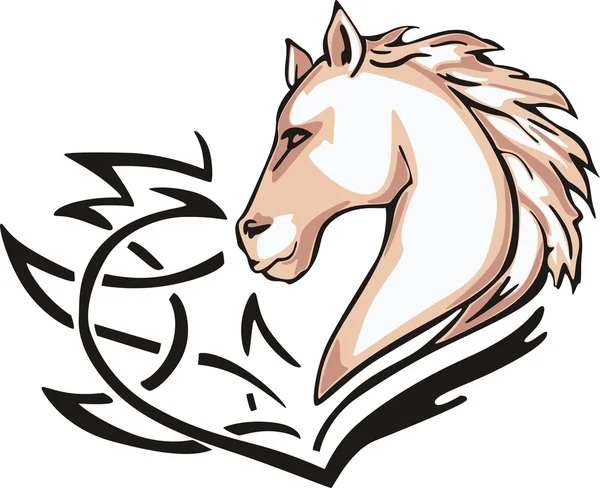 Häst tatuering — Stock vektor