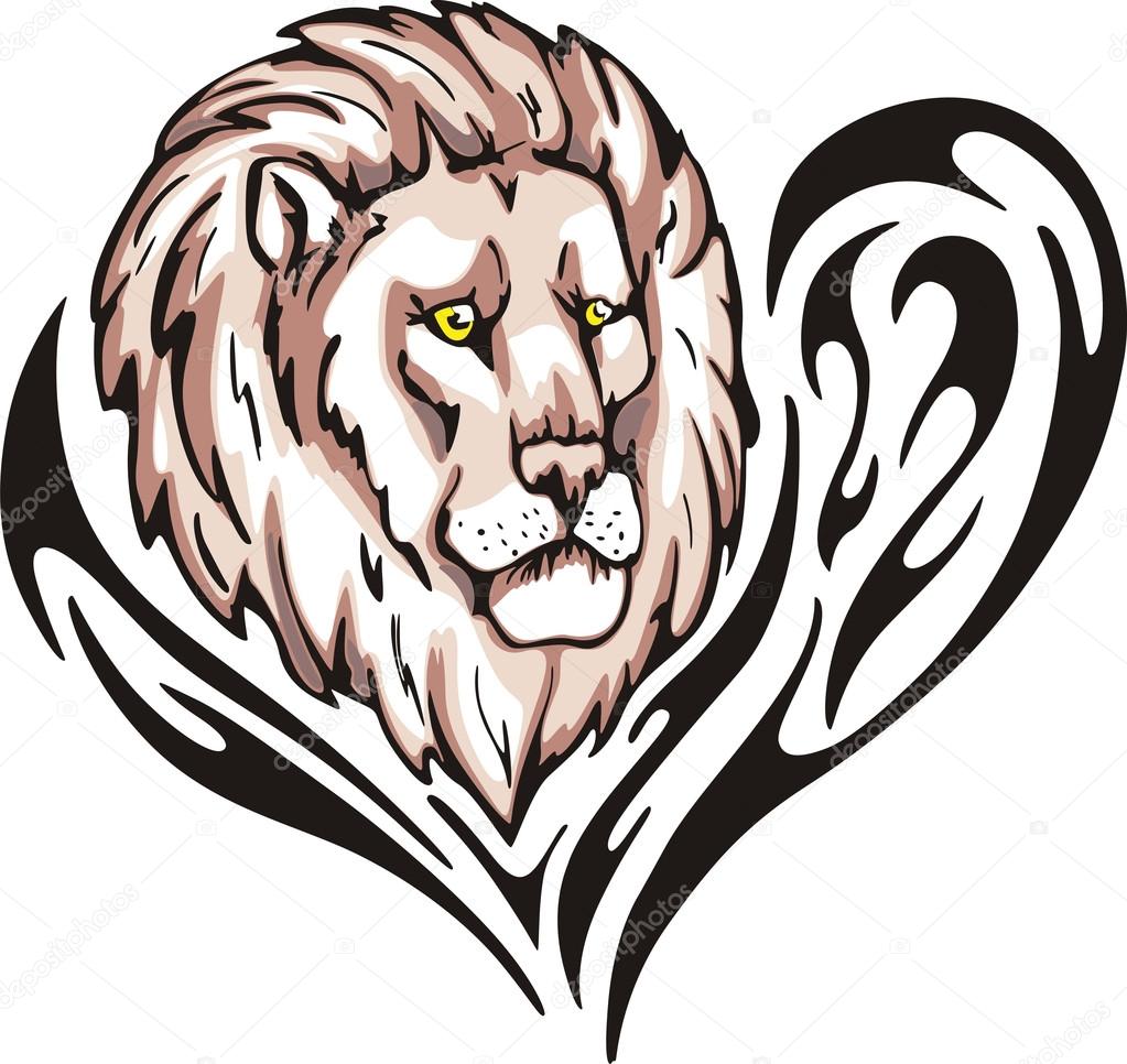 Lion tattoo vector vectors hi-res stock photography and images - Alamy