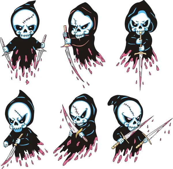 Muerte con cuchillas — Vector de stock