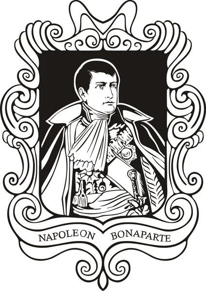 Portrait of Napoleon Bonaparte — Stock Vector