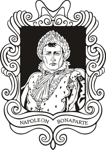 Ritratto di Napoleone Bonaparte — Vettoriale Stock