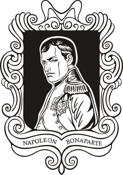Ritratto di Napoleone Bonaparte — Vettoriale Stock