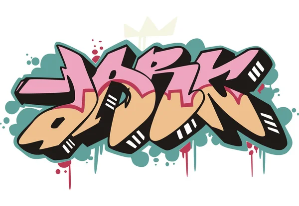 Graffito - dark — Stock Vector