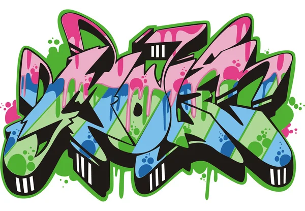 Graffiti - kret — Wektor stockowy