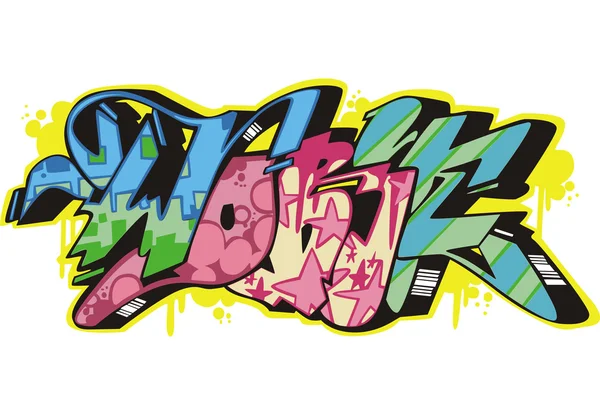 Graffiti - travail — Image vectorielle