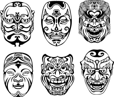 Japon nogaku Tiyatro maskeleri
