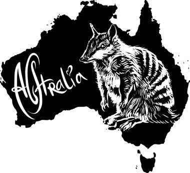 Avustralya sembolü olarak numbat